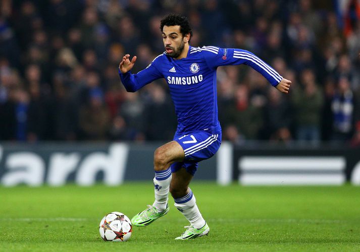 Salah í einum af fáum leikjum sínum með Chelsea.