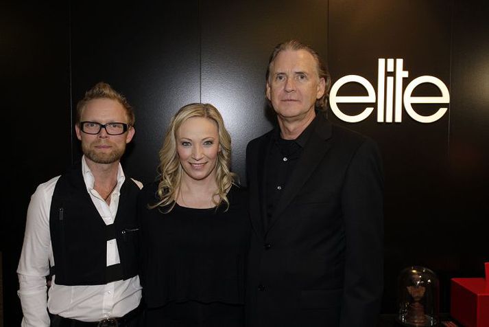 Á bak við Elite. Jóhanna Pálsdóttir, Arnar Gauti Sverrisson og Jón Ólafsson, eigandi skólans.