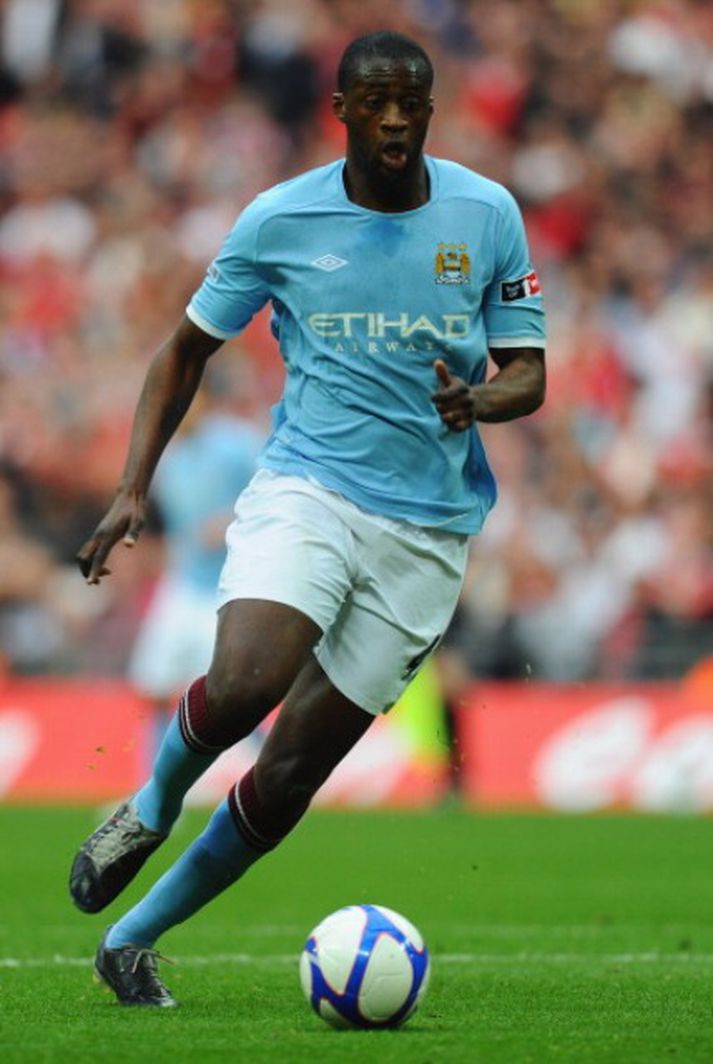 Toure átti frábæran leik fyrir City gegn United í bikarnum. Mynd / Getty Images