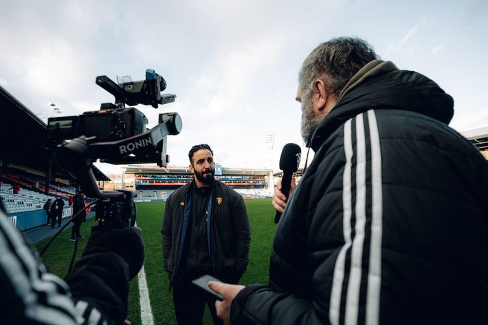 Ruben Amorim í viðtali eftir leikinn á Selhurst Park.