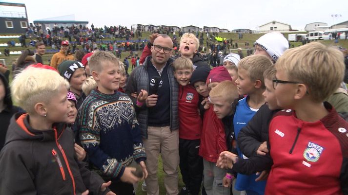 Andri Már Eggertsson hitti hressa gesti á Orkumótinu í Vestmannaeyjum.