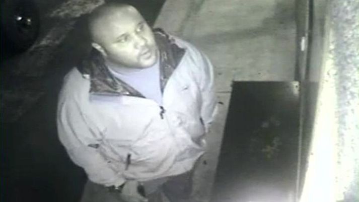 Dorner sést hér í öryggismyndavél