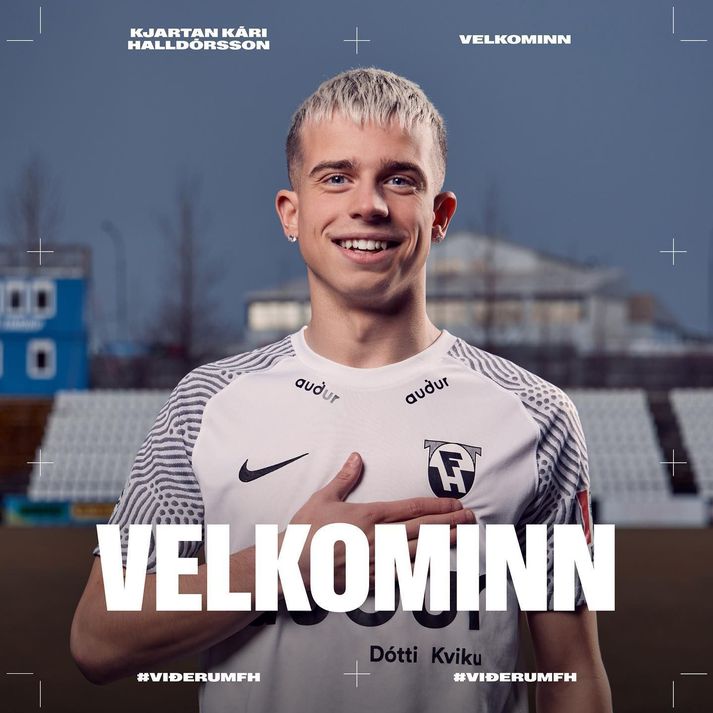 Kjartan Kári Halldórsson mun leika með FH í Bestu-deildinni í sumar.