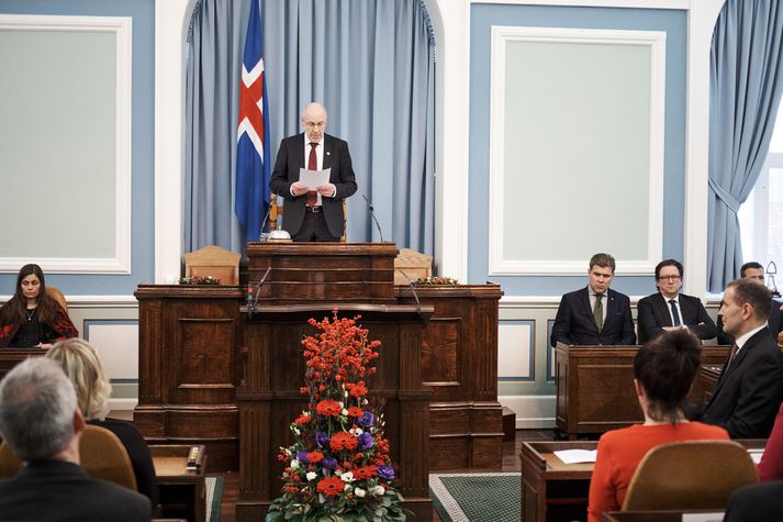 Steingrímur J. Sigfússon við setningu Alþingis í desember síðastliðnum.