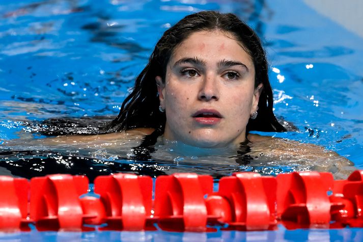 Benedetta Pilato var að koma hem með verðlaun frá heimsmeistaramótinu en kom sér í vandræði á flugvellinum.