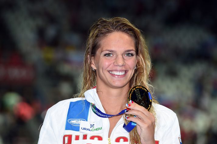 Yuliya Yefimova vann gull í 100 m bringusundi á HM í sumar.