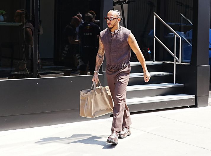 Lewis Hamilton keppir í ungverska kappakstrinum um helgina.