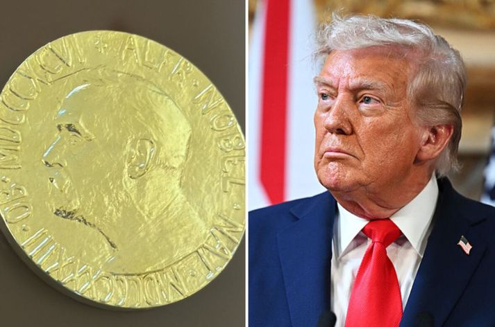 Trump ásælist verðlaunin mjög og segir það myndu verða hneyksli ef hann fær þau ekki og móðgun við Bandaríkin.