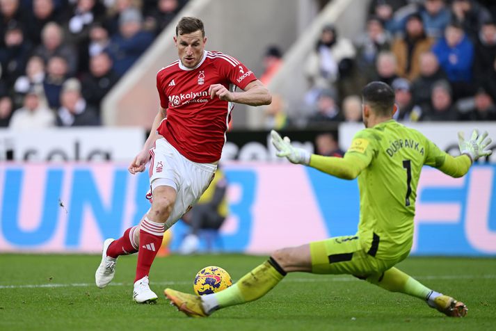 Chris Wood lék á alls oddi í dag.