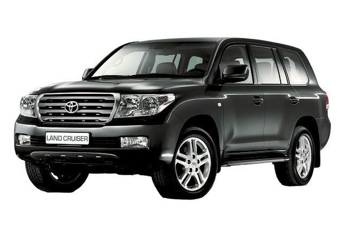 Land Cruiser. Ekki er ljóst hvort bifreiðin sem maðurinn var á sé af sömu gerð og þessi. Maðurinn var engu að síður á Land Cruiser sem svartur eða dökkblár að lit.