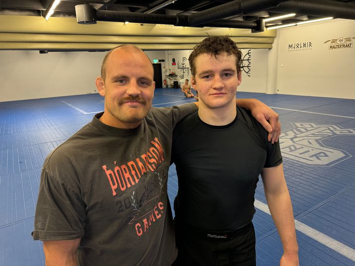 Gunnar Nelson og Stefán Fannar í Mjölni