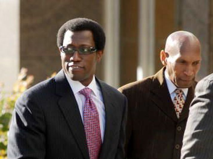 Wesley Snipes mætir í dómshúsið í Ocala í Flórída í gær.
