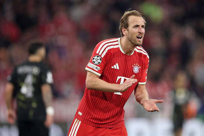 Harry Kane skoraði í gær en Bayern rétt missti af sæti í úrslitaleik Meistaradeildar Evrópu.