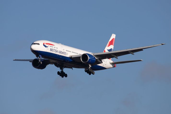 Vélarnar voru frá breska flugfélaginu British Airways.