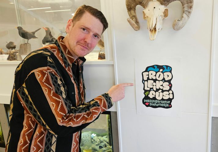 Daníel Hjálmtýsson, forstöðumaður Þekkingarseturs Suðurnesja, sem á heiðurinn af verkefninu um „Fróðleiksfúsa“.