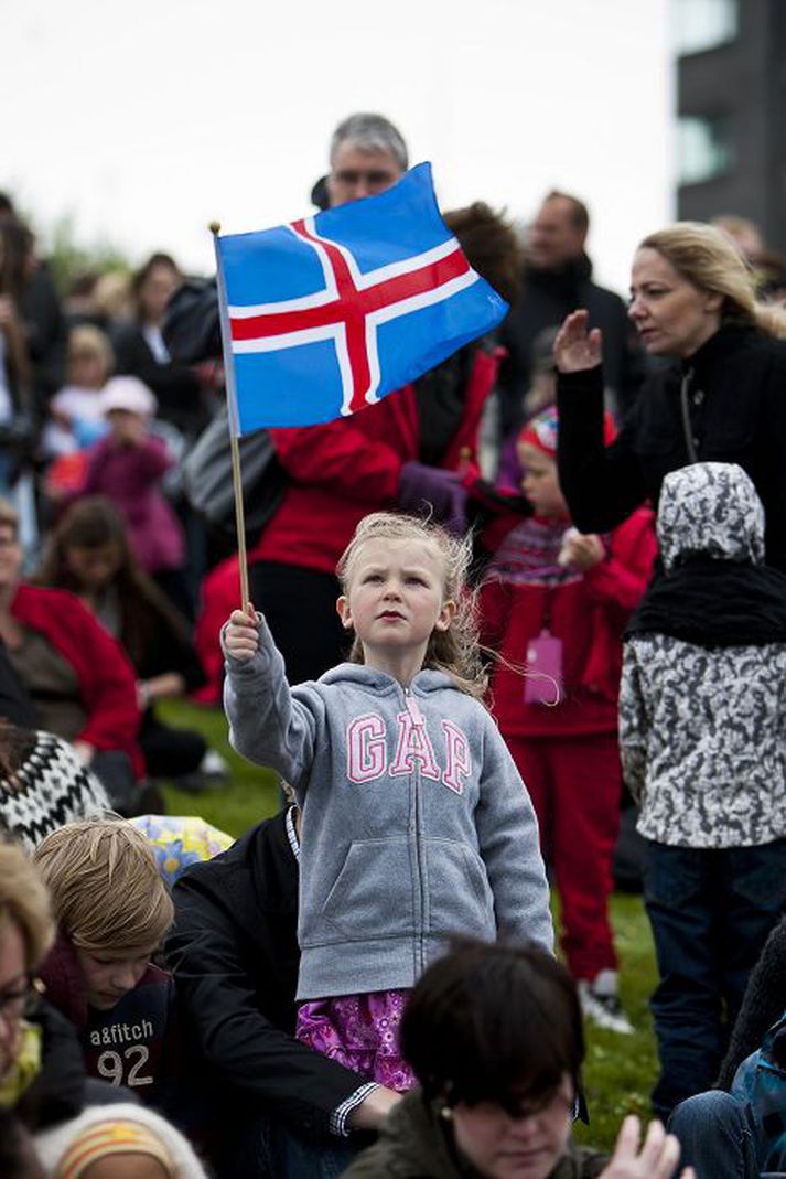17. júní í fyrra Á þjóðhátíðardaginn er alla jafna eitthvað skemmtilegt við að vera fyrir yngri kynslóðina. Fréttablaðið/HAG