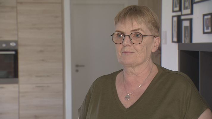 Gunnhildur Hlöðversdóttir varaformaður Samtaka lungnasjúklinga hefur haldið sig inni vegna mengunar síðan á föstudag.