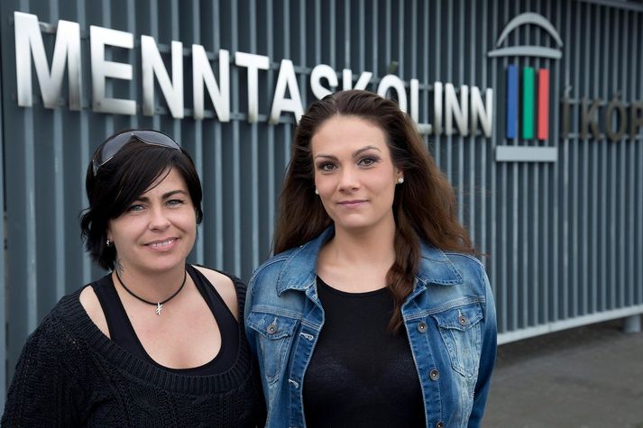 Guðrún Andrea og Katrín Vilhjálmsdóttir útskrifuðust báðar í vor.