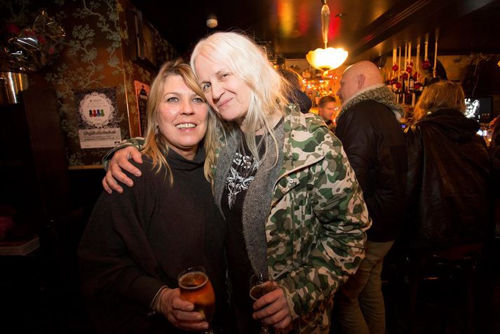 Sigga á Boston og Andrea Jónsdóttir.