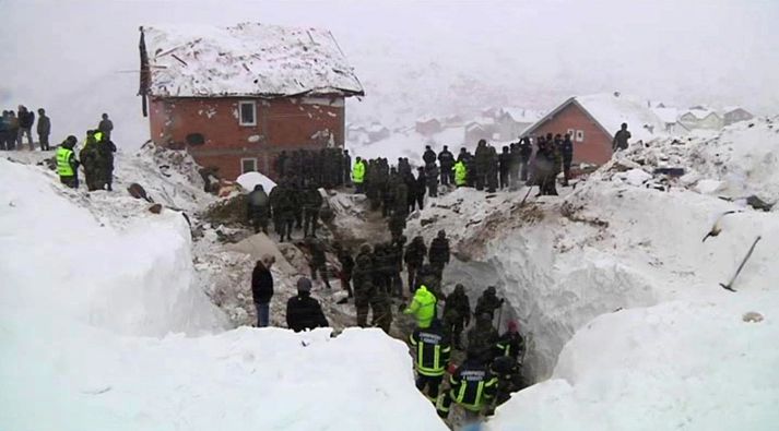 Frá björgunaraðgerðum í  Restelica.