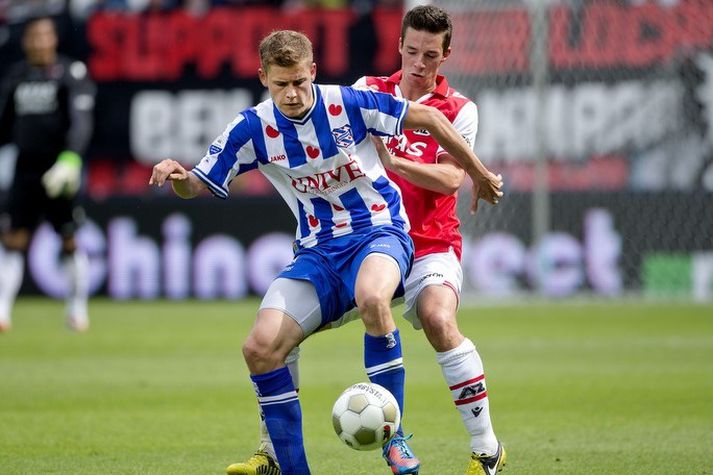 Alfreð í leik með Heerenveen.