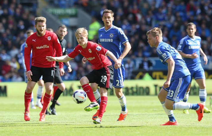 Úr leik Cardiff og Chelsea í dag.