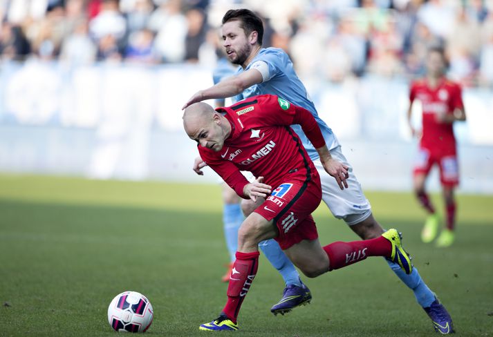 Kári í leik með Malmö á dögunum.