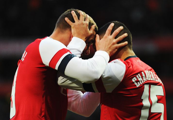 Markaskorarar Arsenal stinga saman nefjum
