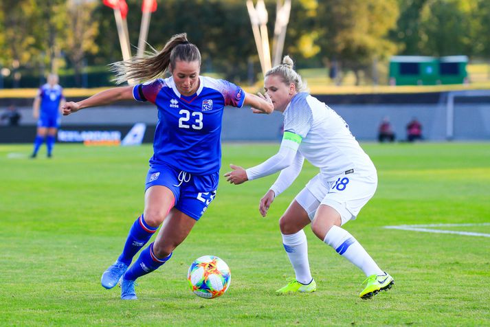 Fanndís Friðriksdóttir, landsliðskona Íslands.