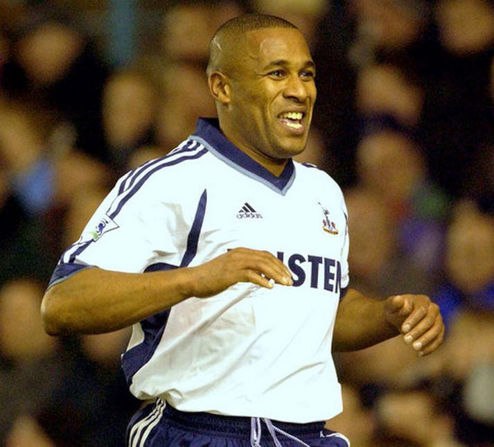 Les Ferdinand í leik með Tottenham árið 2002.