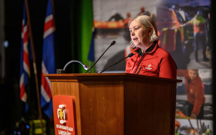 Borghildur Fjóla Kristjánsdóttir er nýkjörinn formaður Slysavarnafélagsins Landsbjargar.