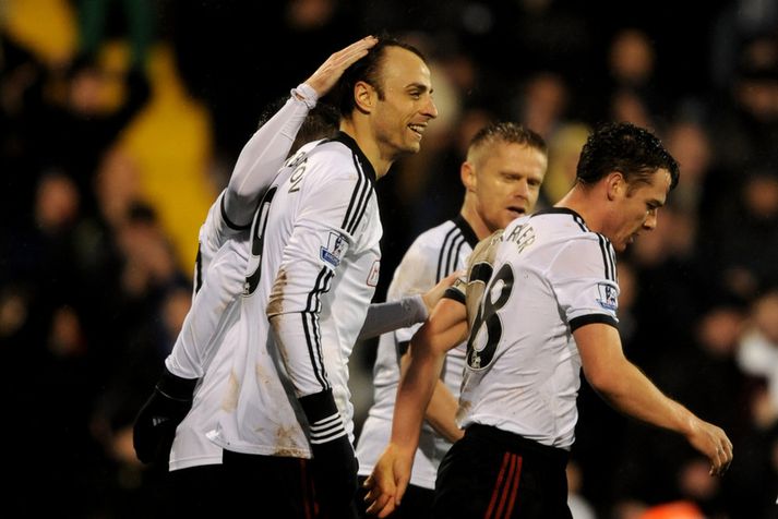 Berbatov skoraði sigurmark Fulham gegn West Ham um helgina.