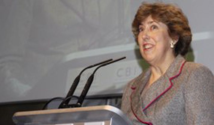 Lafði Eliza Manningham-Buller, yfirmaður MI5 í Bretlandi heldur ræðu sína í morgun.