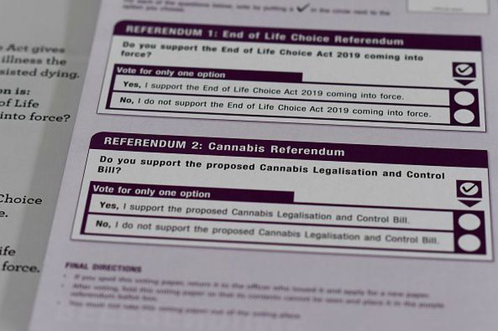 Mjótt er á munum þegar kemur að kannabis en dánaraðstoð var samþykkt með miklum meirihluta atkvæða. 