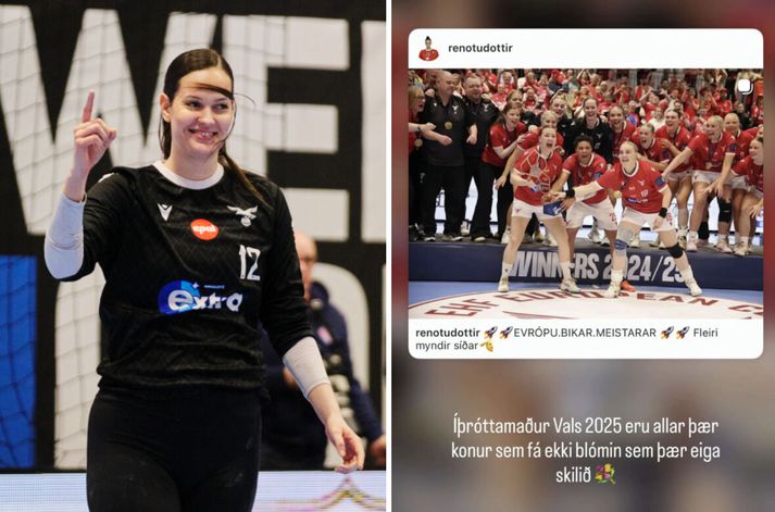 Hafdís Renötudóttir og stöllur hennar í Val urðu Evrópubikarmeistarar í fyrra, fyrstar íslenskra liða í handbolta kvenna.