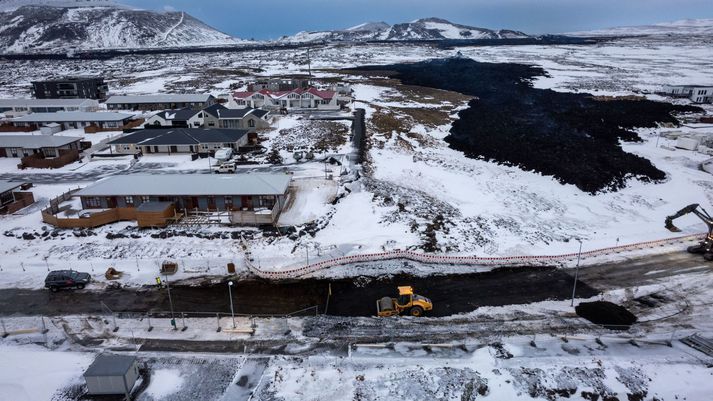 Gossprunga opnaðist innan bæjarmarka Grindavíkur í eldgosinu þann 14. janúar síðastliðinn.