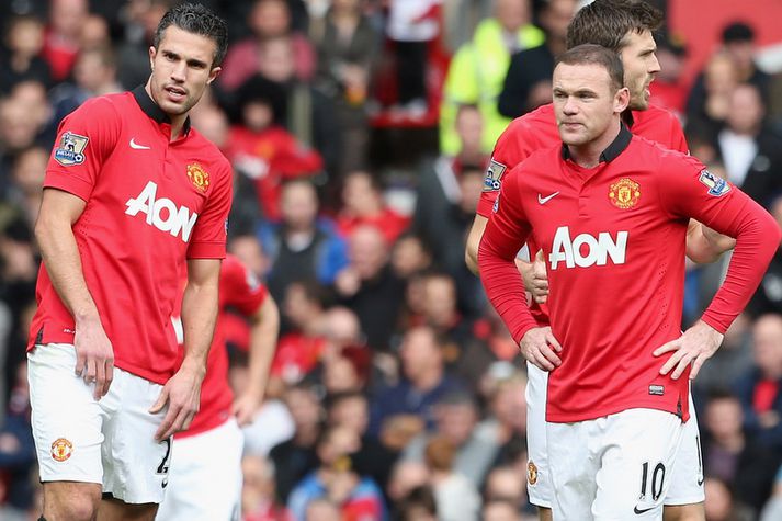 Wayne Rooney og Robin van Persie.
