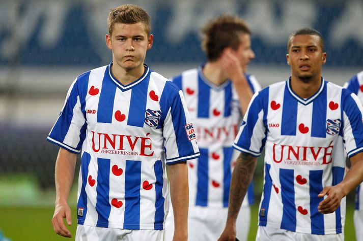 Alfreð hefur verið hressari en í kvöld.