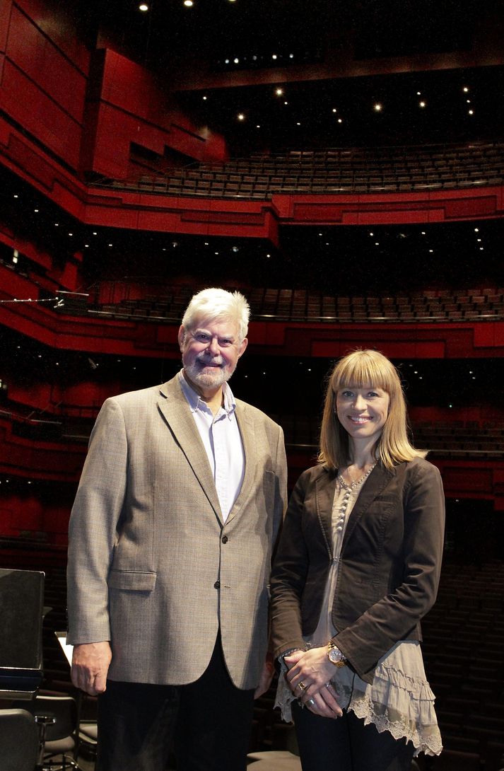 Kristinn Sigmundsson söngvari og Arna Kristín Einarsdóttir, framkvæmdastjóri Sinfóníuhljómsveitar Íslands.