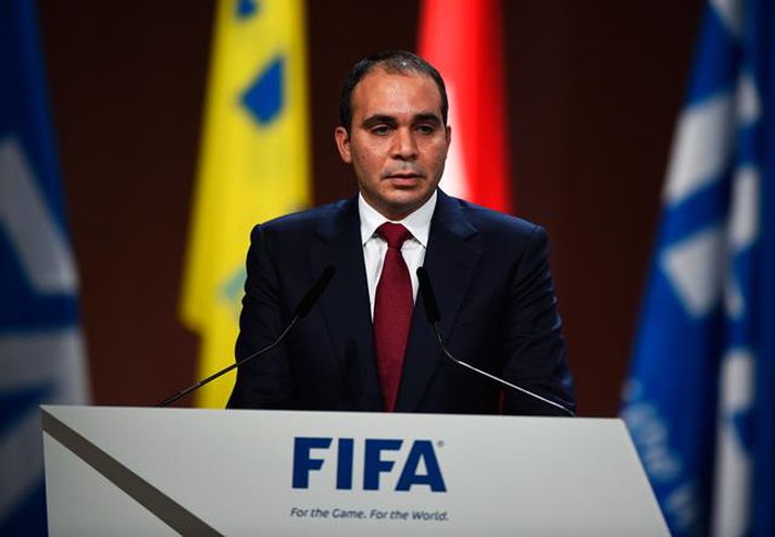 Prins Ali tapaði fyrir Sepp Blatter í forsetakjöri FIFA í maí síðastliðnum.