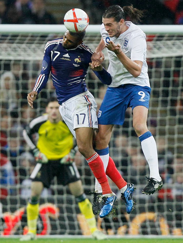 Andy Carroll í leiknum í gær.