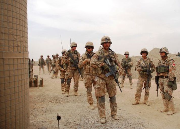 Danskir hermenn í Afganistan. Sumir þeirra eru ansi ungir.