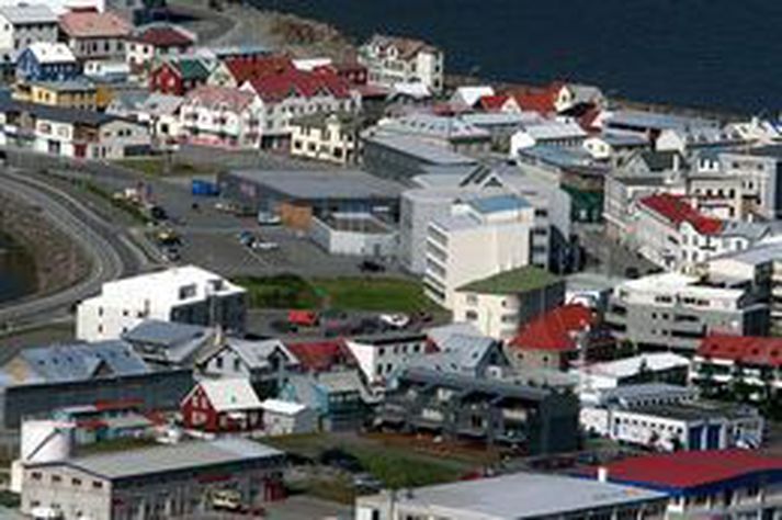 Myndin er af miðbæ Ísafjarðar. Mynd/ BB.