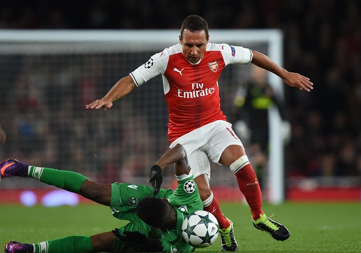 Cazorla í leiknum örlagaríka gegn Ludogorets.