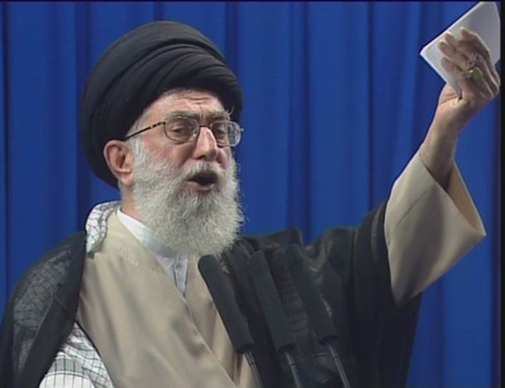 Ali Khamenei æðstiklerkur Írans. Mynd/AP