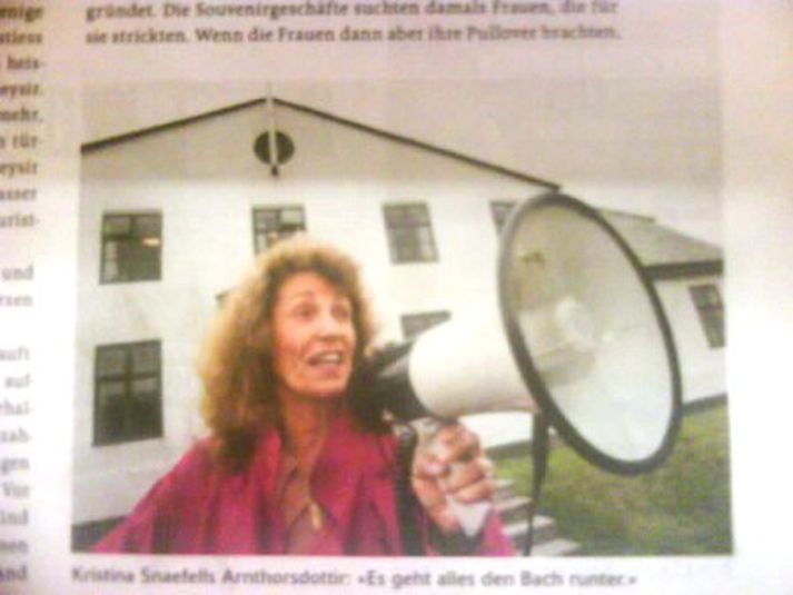 Blaðið greindi frá mótmælanda sem gat borgað skuldir sínar.