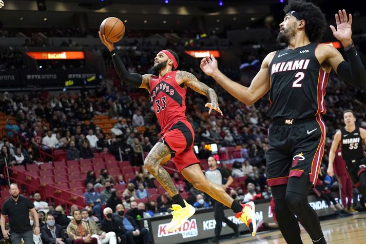 Gary Trent Jr. er að spila frábærlega með liði Toronto Raptors þessa daganna.