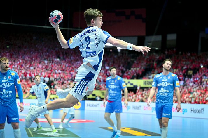 Óðinn Þór Ríkharðsson raðaði inn mörkum í kvöld en það dugði ekki til.