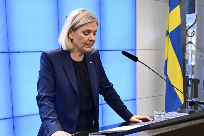 Magdalena Andersson formaður Jafnaðarmanna skilaði stjórnarmyndunarumboðinu í gær. Óljóst er hver fær umboðið næst.