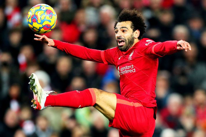 Mohamed Salah hefur verið frábær með Liverpool öll fimm árin en líklega aldrei betri en á þessu tímabili.